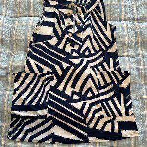 Saint Tropez West Navy and White Striped Dress
